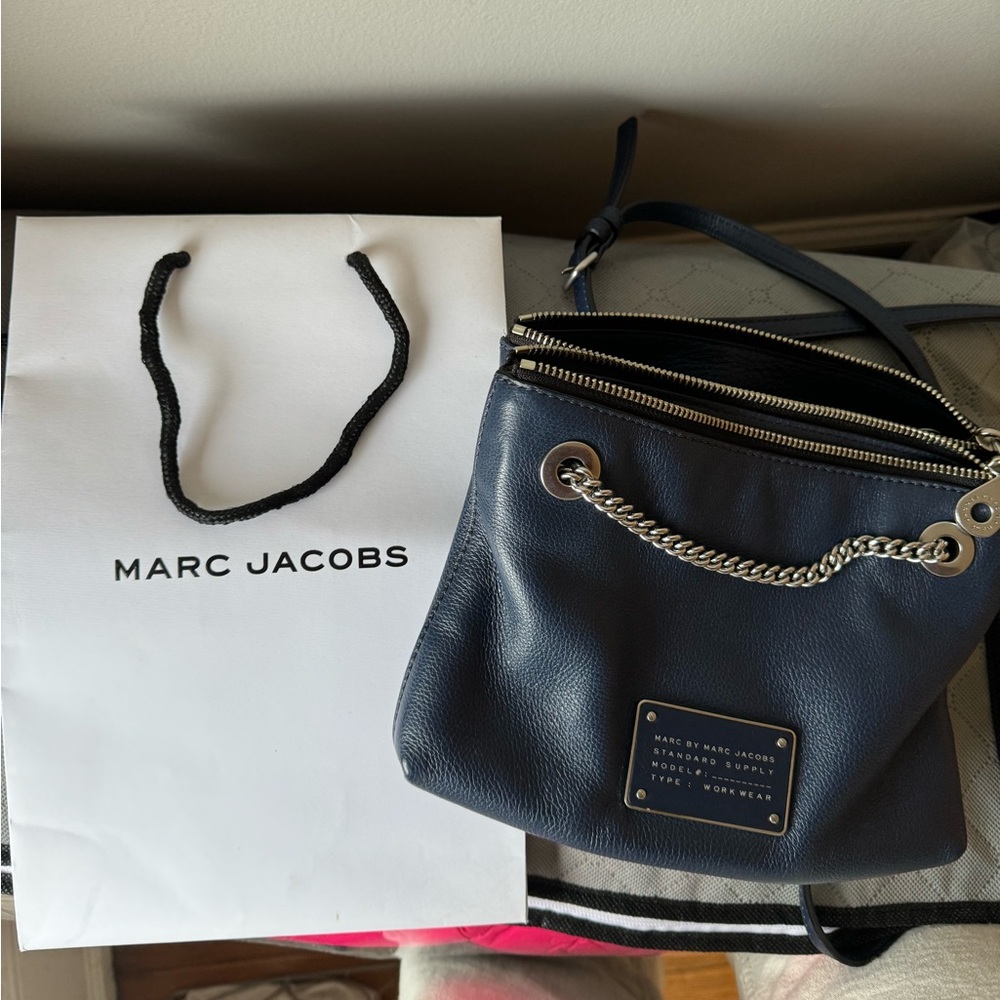 Marc by Marc Jacobs blue crossbody bag